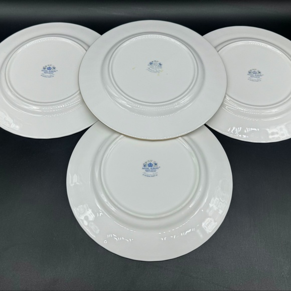 Royal Albert Memory Lane 8" Salad Plates(Set of 4) Bone China England b. - Picture 4 of 6